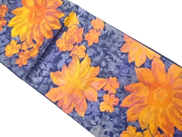 JAPANESE FUKURO OBI / MATELASSE / WOVEN FLOWER